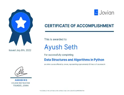 Data Structures and Algorithms in Python.