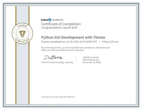 Python GUI Development with Tkinter.