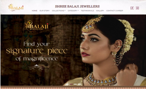 Shree Balaji Jewellers Website